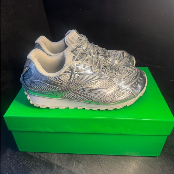Silver Athletic Sneakers